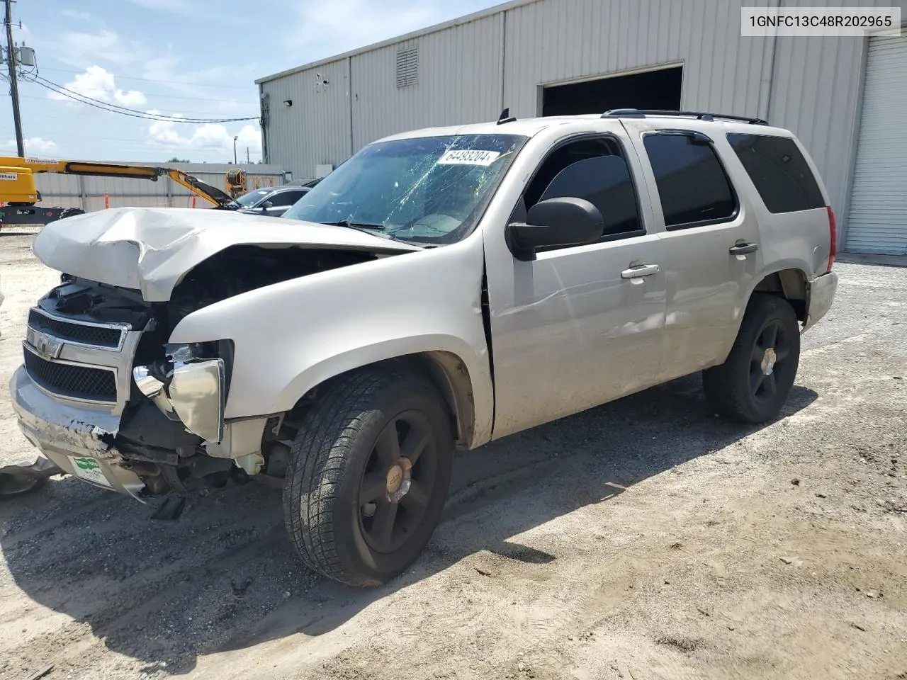 2008 Chevrolet Tahoe C1500 VIN: 1GNFC13C48R202965 Lot: 64493204