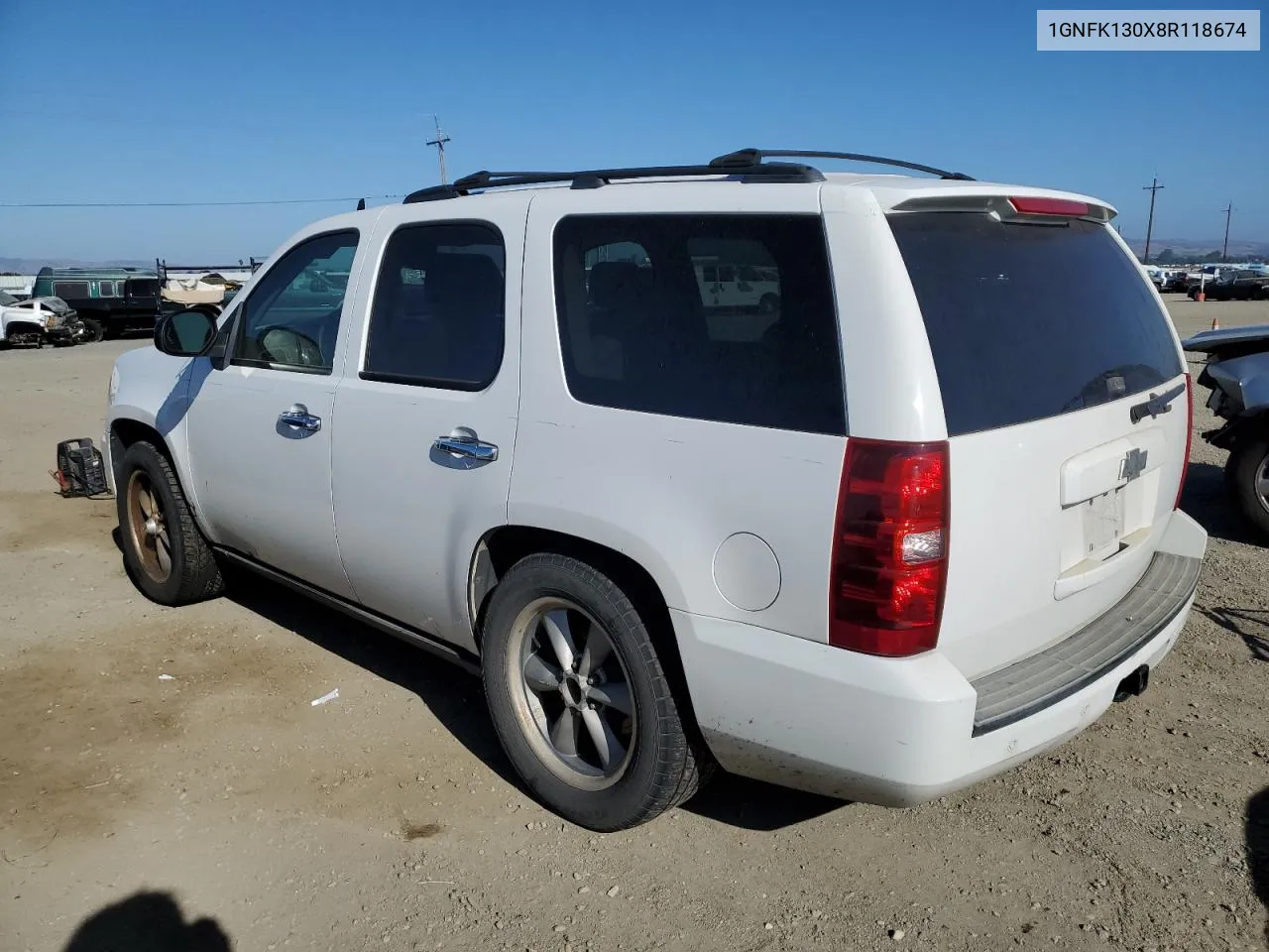 2008 Chevrolet Tahoe K1500 VIN: 1GNFK130X8R118674 Lot: 67099294