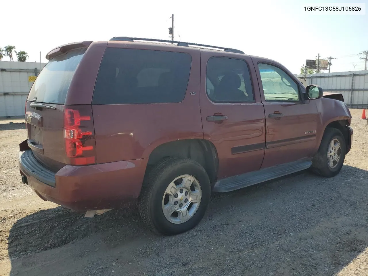 2008 Chevrolet Tahoe C1500 VIN: 1GNFC13C58J106826 Lot: 68627014