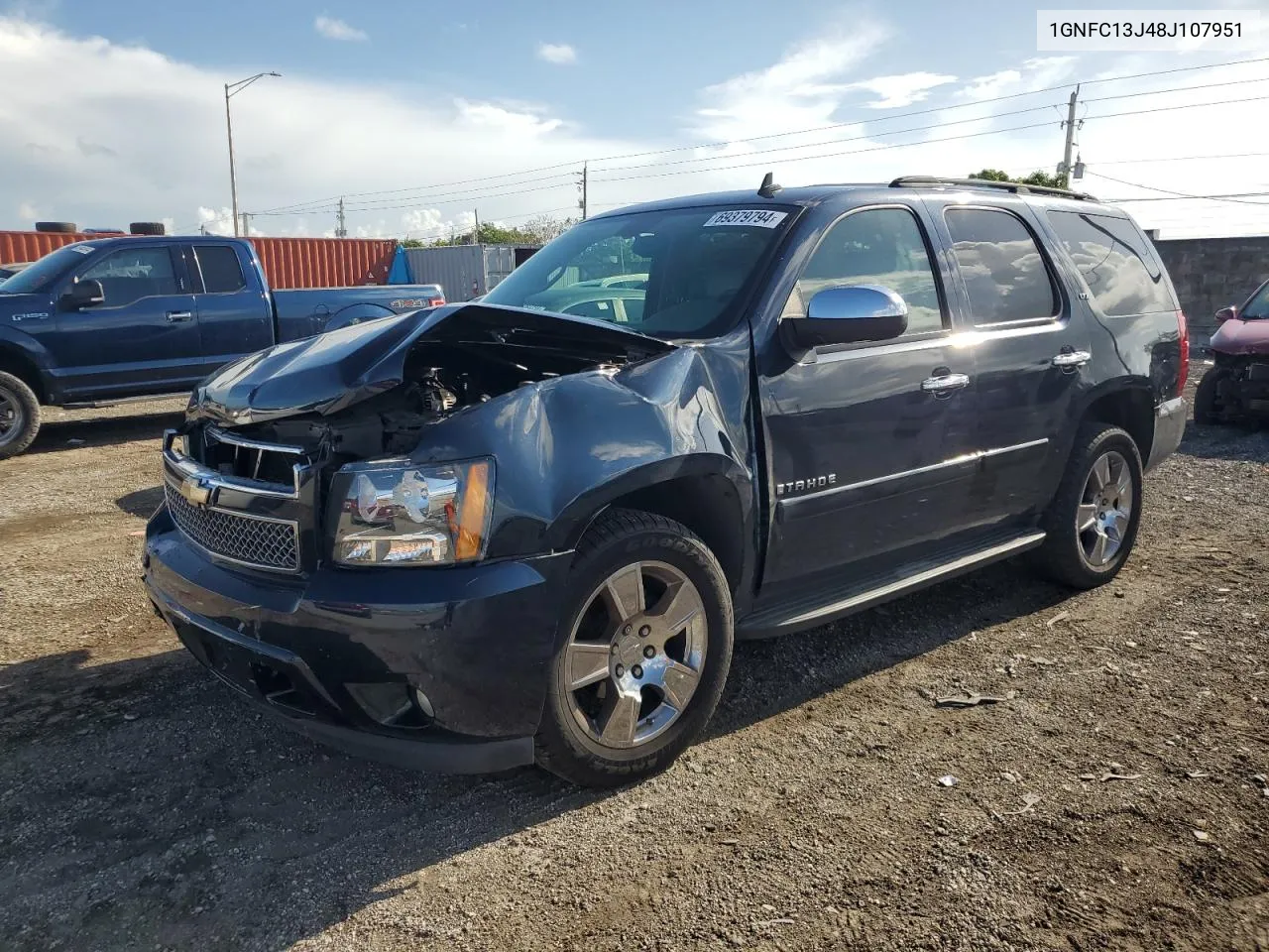 2008 Chevrolet Tahoe C1500 VIN: 1GNFC13J48J107951 Lot: 69379794