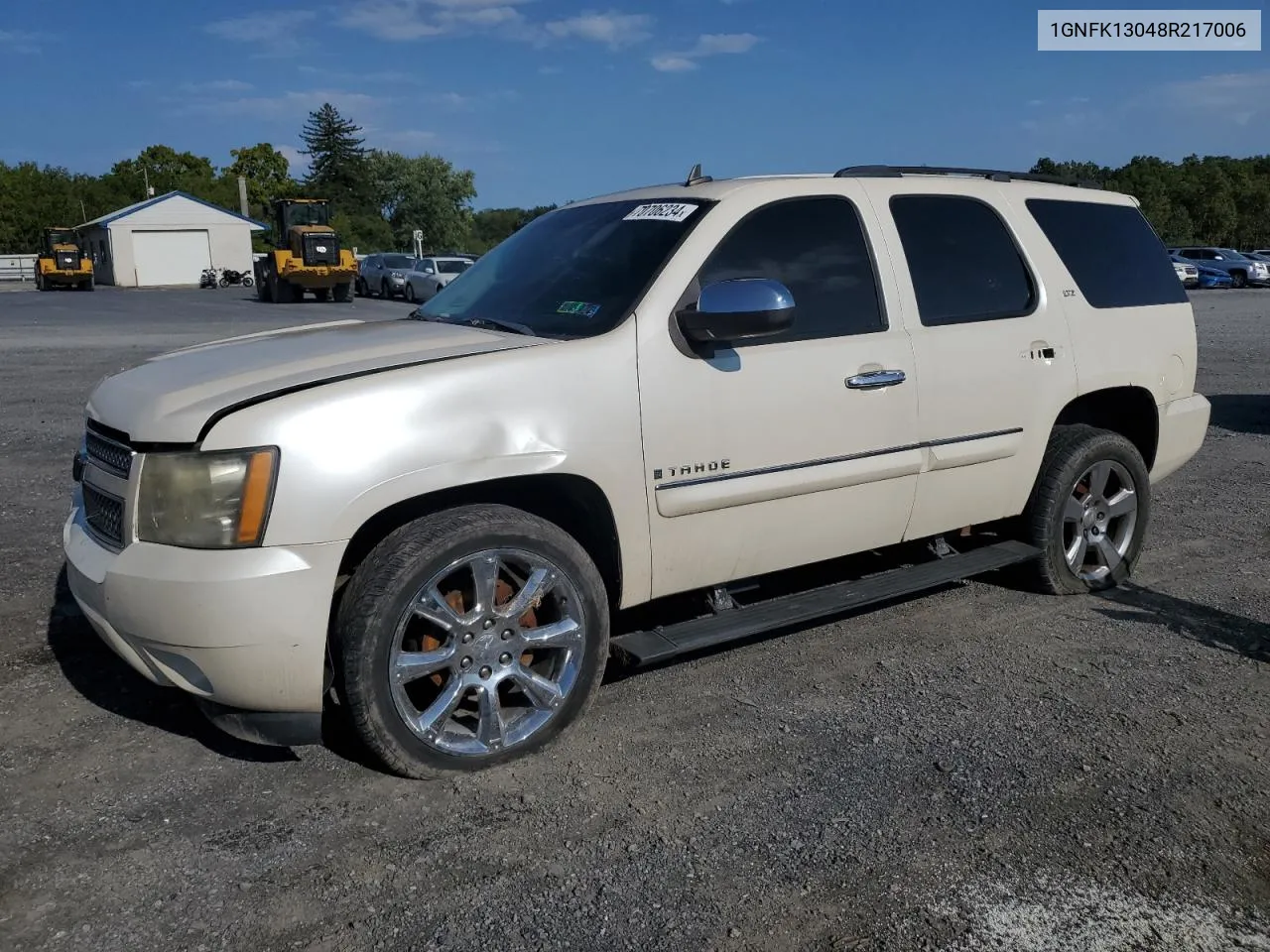 2008 Chevrolet Tahoe K1500 VIN: 1GNFK13048R217006 Lot: 70706234