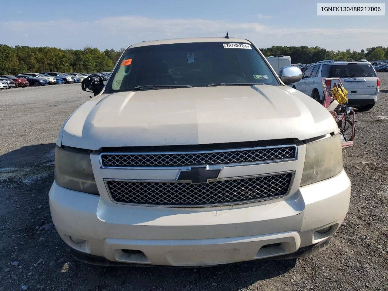 2008 Chevrolet Tahoe K1500 VIN: 1GNFK13048R217006 Lot: 70706234