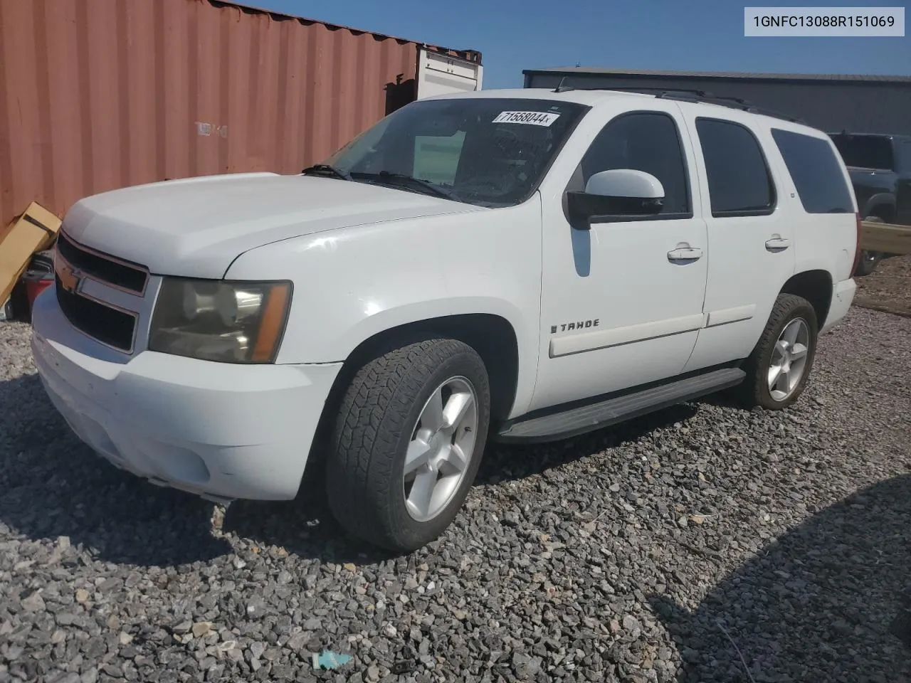 2008 Chevrolet Tahoe C1500 VIN: 1GNFC13088R151069 Lot: 71568044