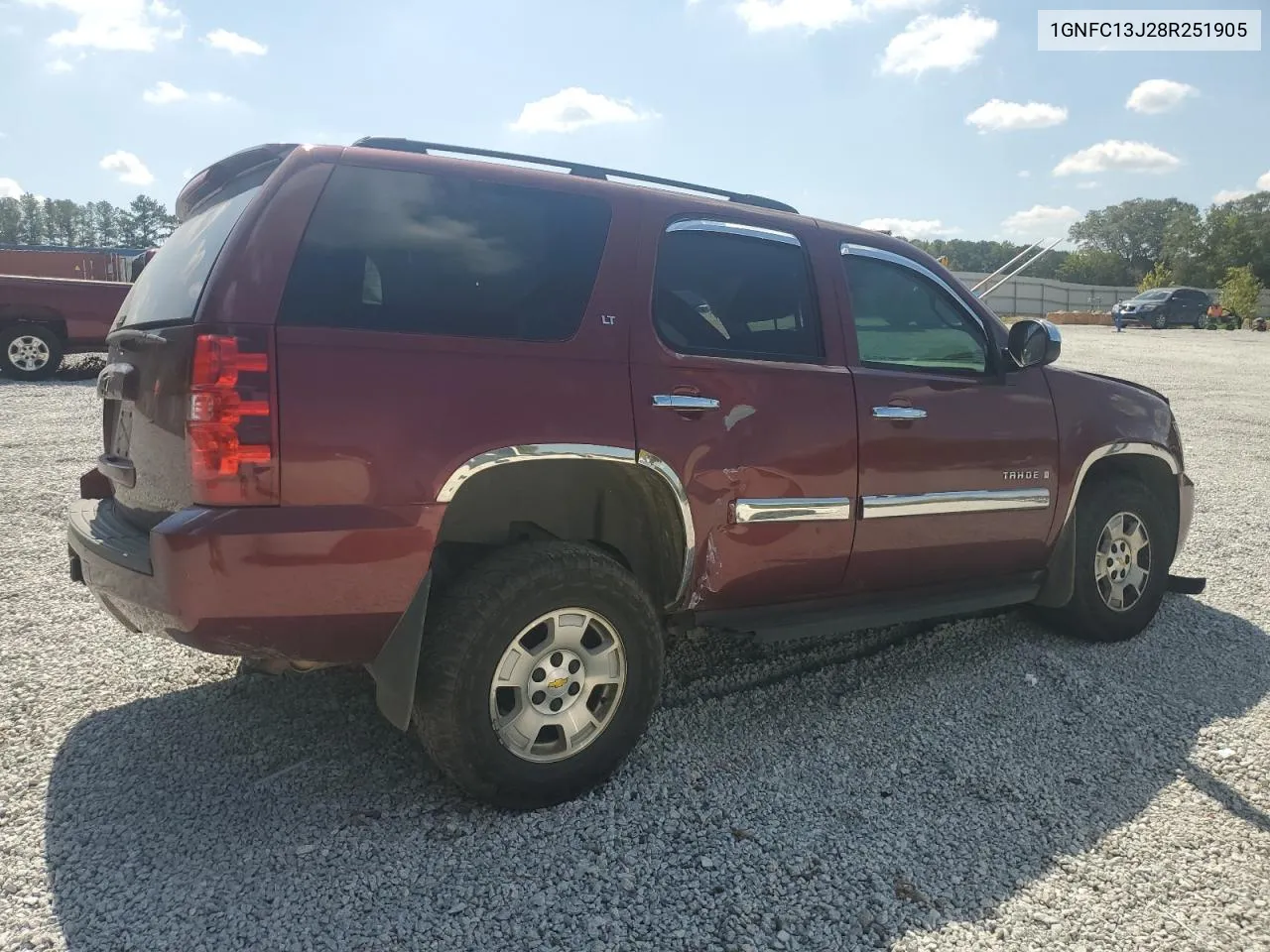 2008 Chevrolet Tahoe C1500 VIN: 1GNFC13J28R251905 Lot: 72160654