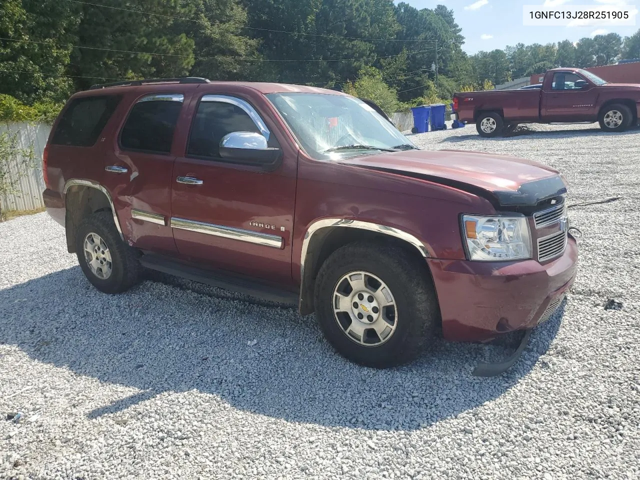 2008 Chevrolet Tahoe C1500 VIN: 1GNFC13J28R251905 Lot: 72160654