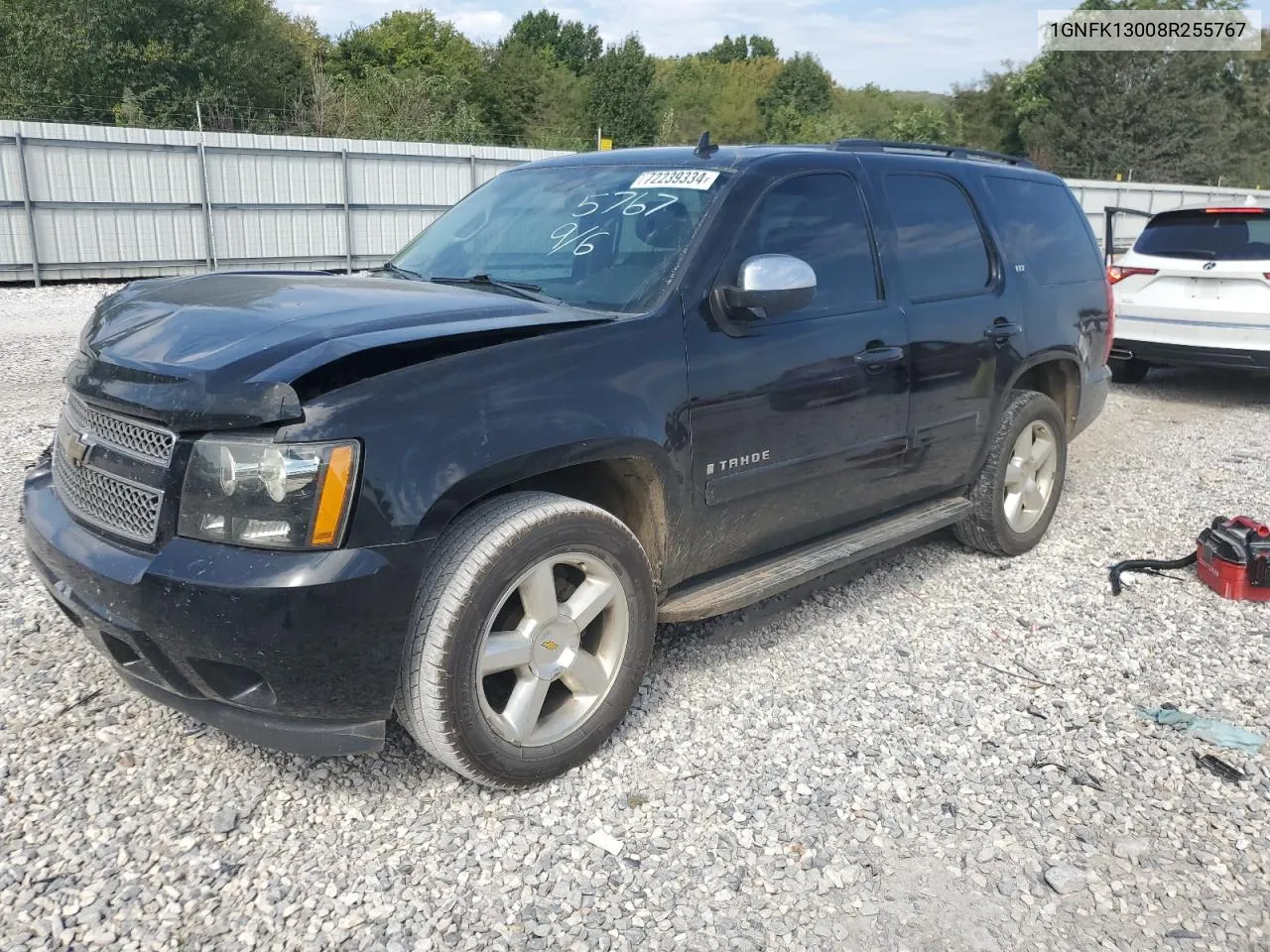 2008 Chevrolet Tahoe K1500 VIN: 1GNFK13008R255767 Lot: 72239334