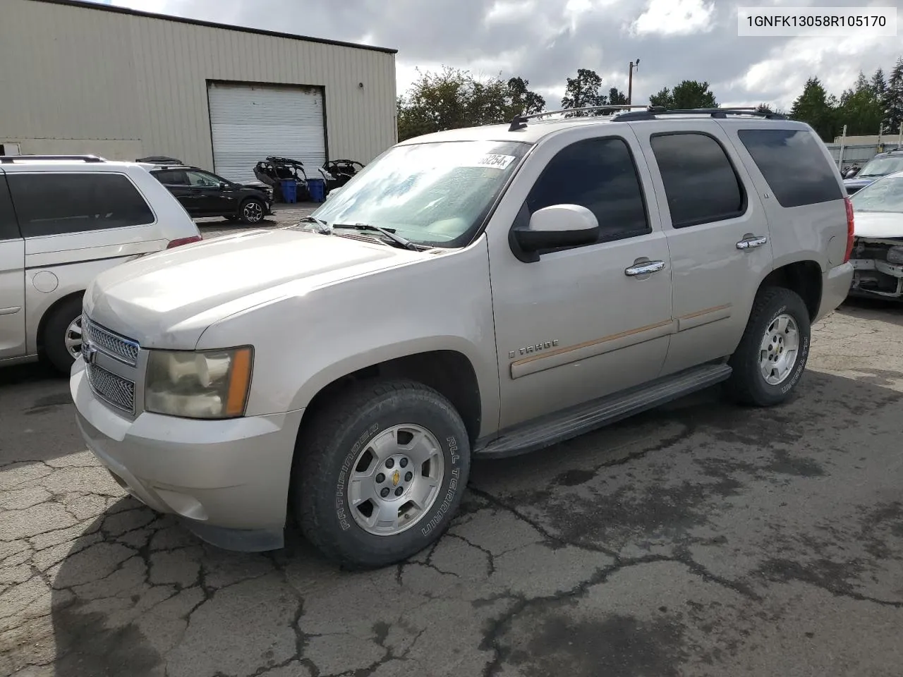 1GNFK13058R105170 2008 Chevrolet Tahoe K1500