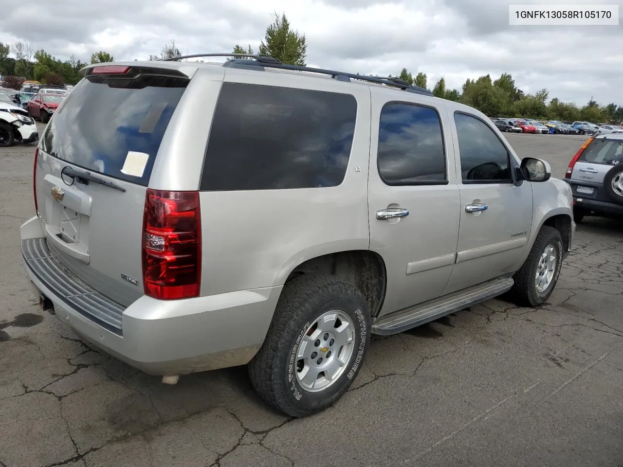 2008 Chevrolet Tahoe K1500 VIN: 1GNFK13058R105170 Lot: 72268254