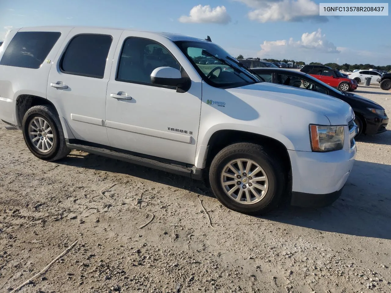 2008 Chevrolet Tahoe C1500 Hybrid VIN: 1GNFC13578R208437 Lot: 73785734