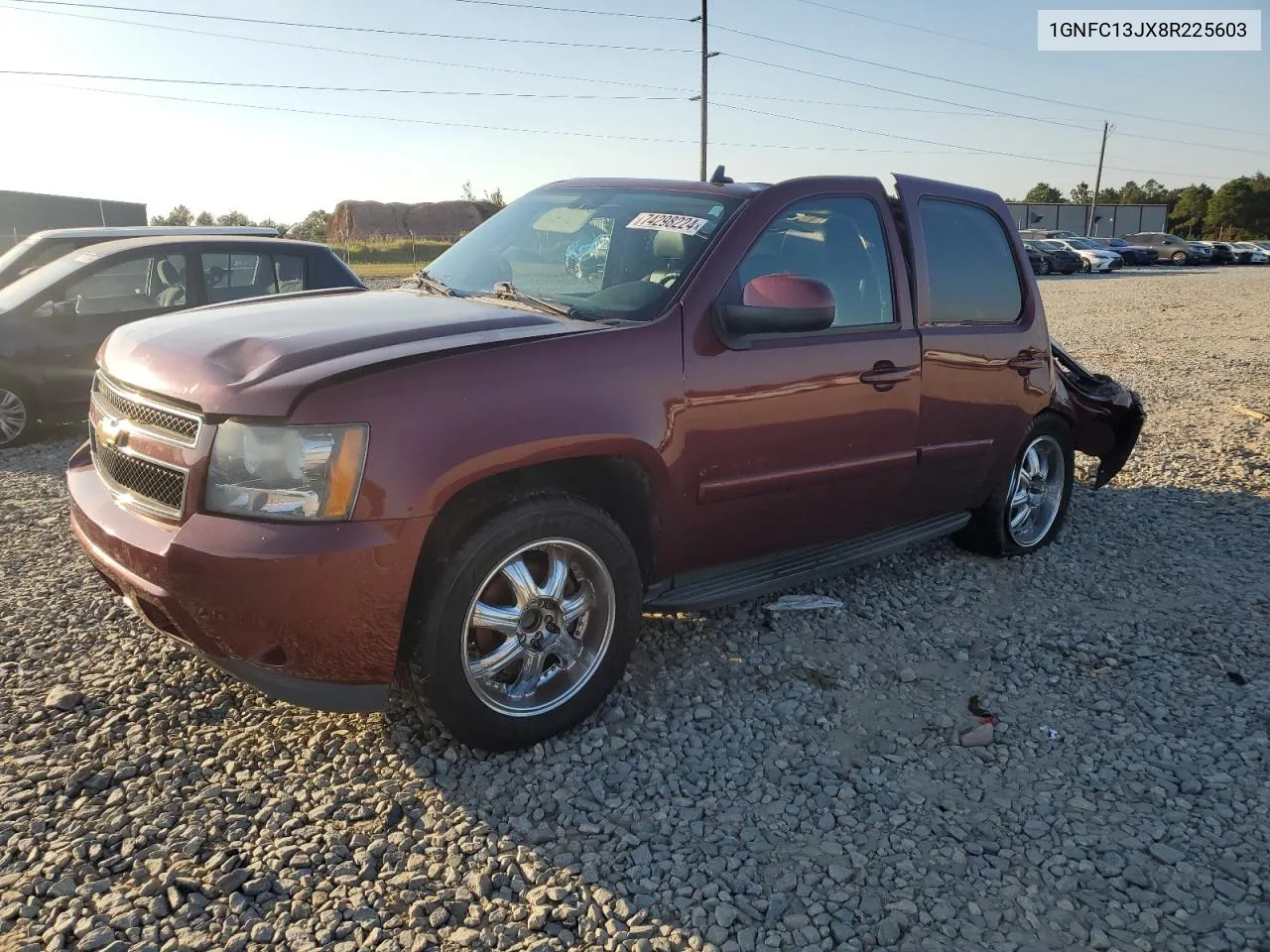 2008 Chevrolet Tahoe C1500 VIN: 1GNFC13JX8R225603 Lot: 74298224