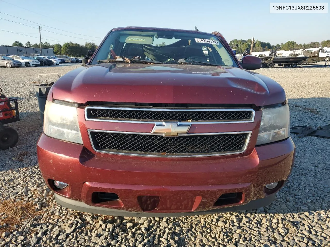 2008 Chevrolet Tahoe C1500 VIN: 1GNFC13JX8R225603 Lot: 74298224