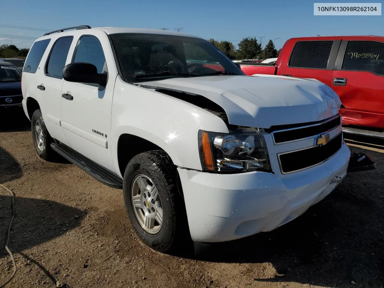 2008 Chevrolet Tahoe K1500 VIN: 1GNFK13098R262104 Lot: 74323864