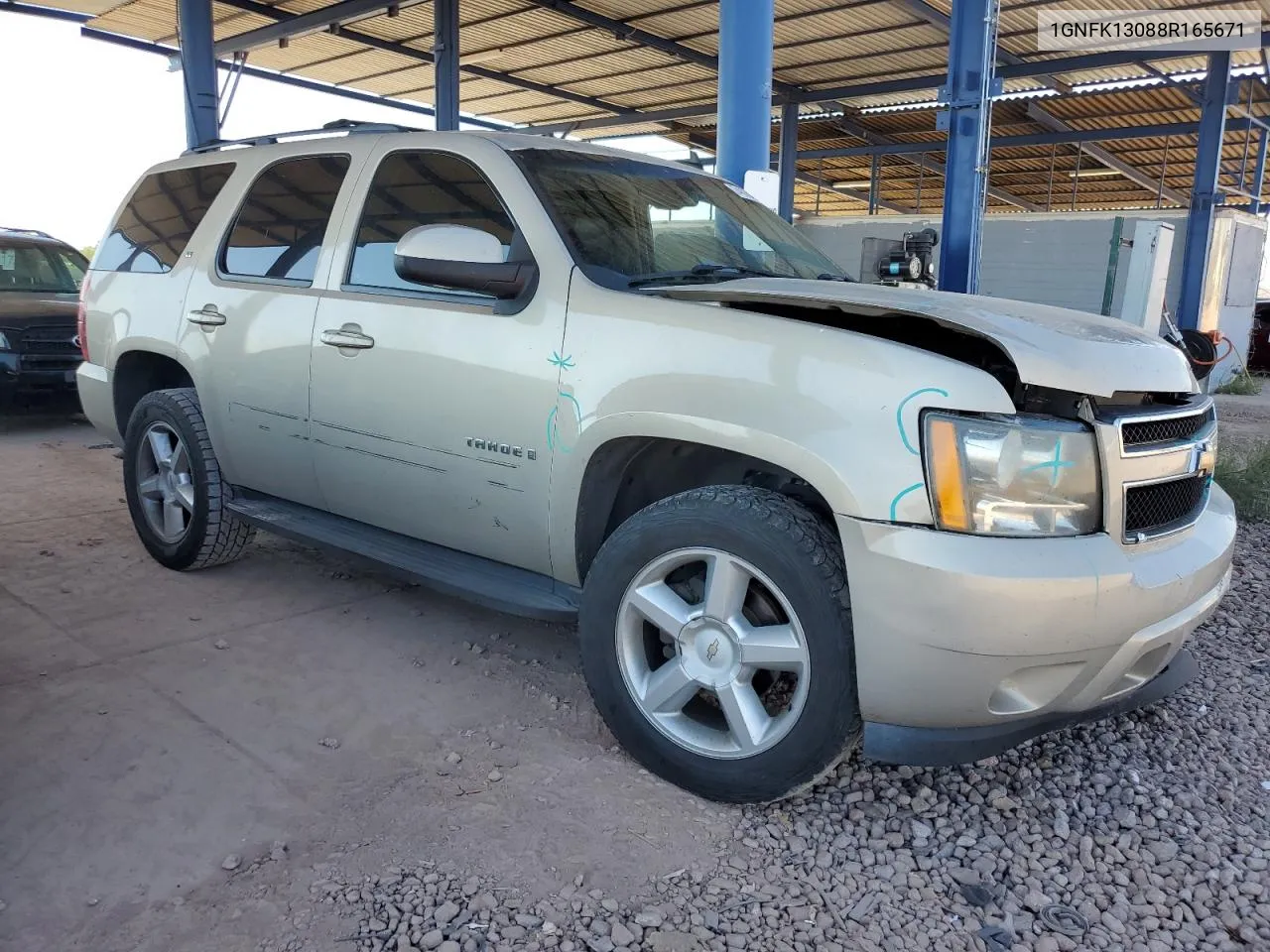 2008 Chevrolet Tahoe K1500 VIN: 1GNFK13088R165671 Lot: 74826434