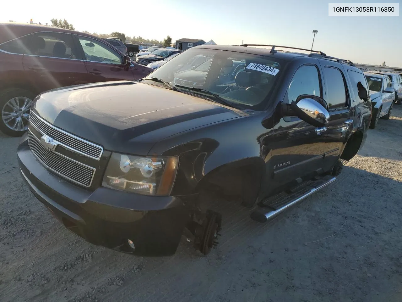 2008 Chevrolet Tahoe K1500 VIN: 1GNFK13058R116850 Lot: 74849434