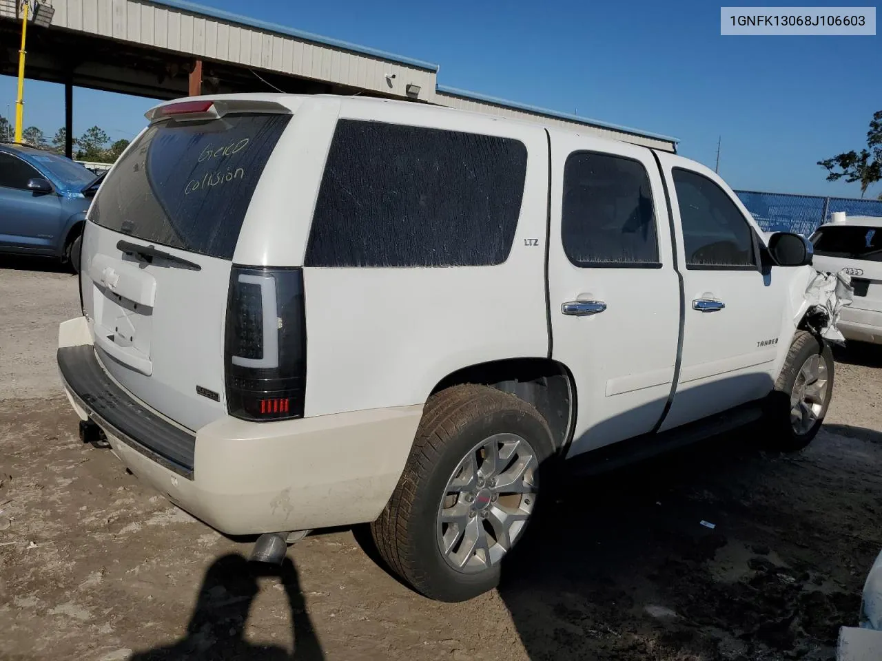 2008 Chevrolet Tahoe K1500 VIN: 1GNFK13068J106603 Lot: 75417274