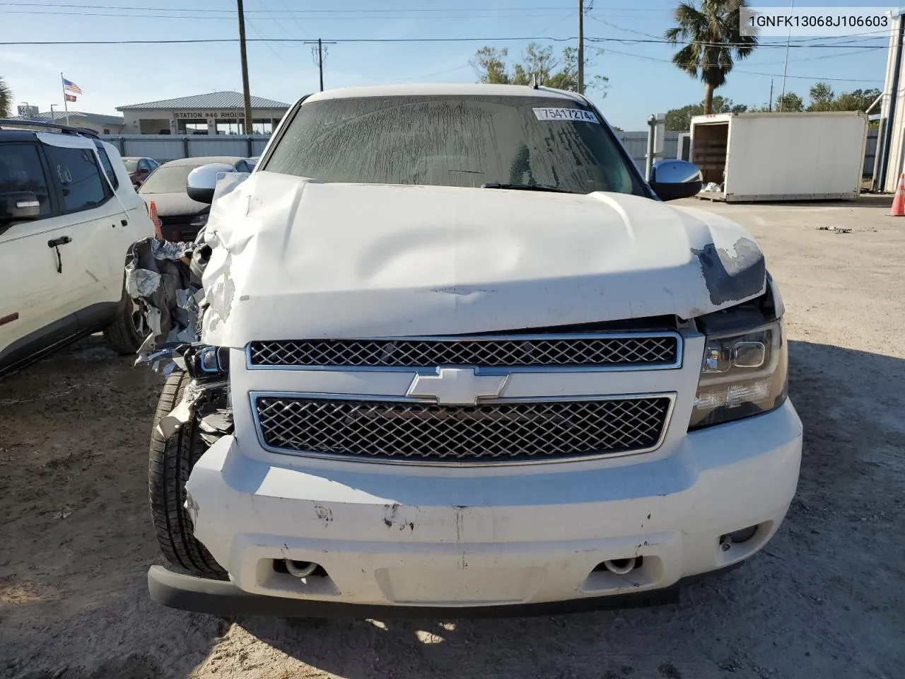 2008 Chevrolet Tahoe K1500 VIN: 1GNFK13068J106603 Lot: 75417274