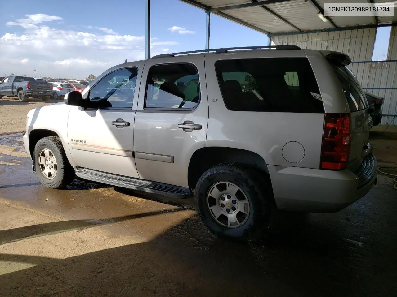 2008 Chevrolet Tahoe K1500 VIN: 1GNFK13098R181734 Lot: 75908764