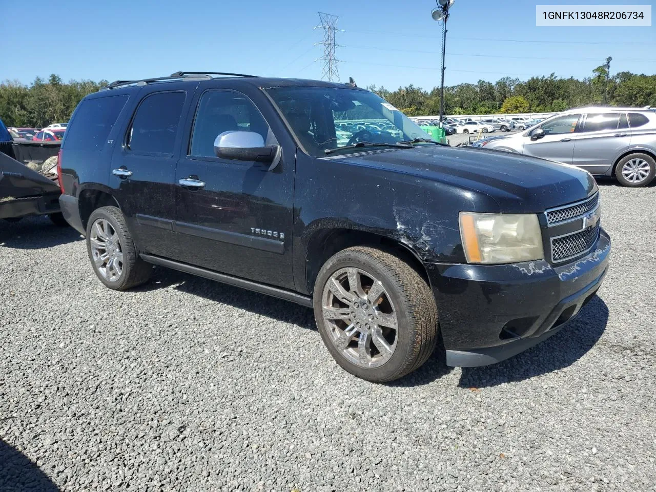 2008 Chevrolet Tahoe K1500 VIN: 1GNFK13048R206734 Lot: 76569094