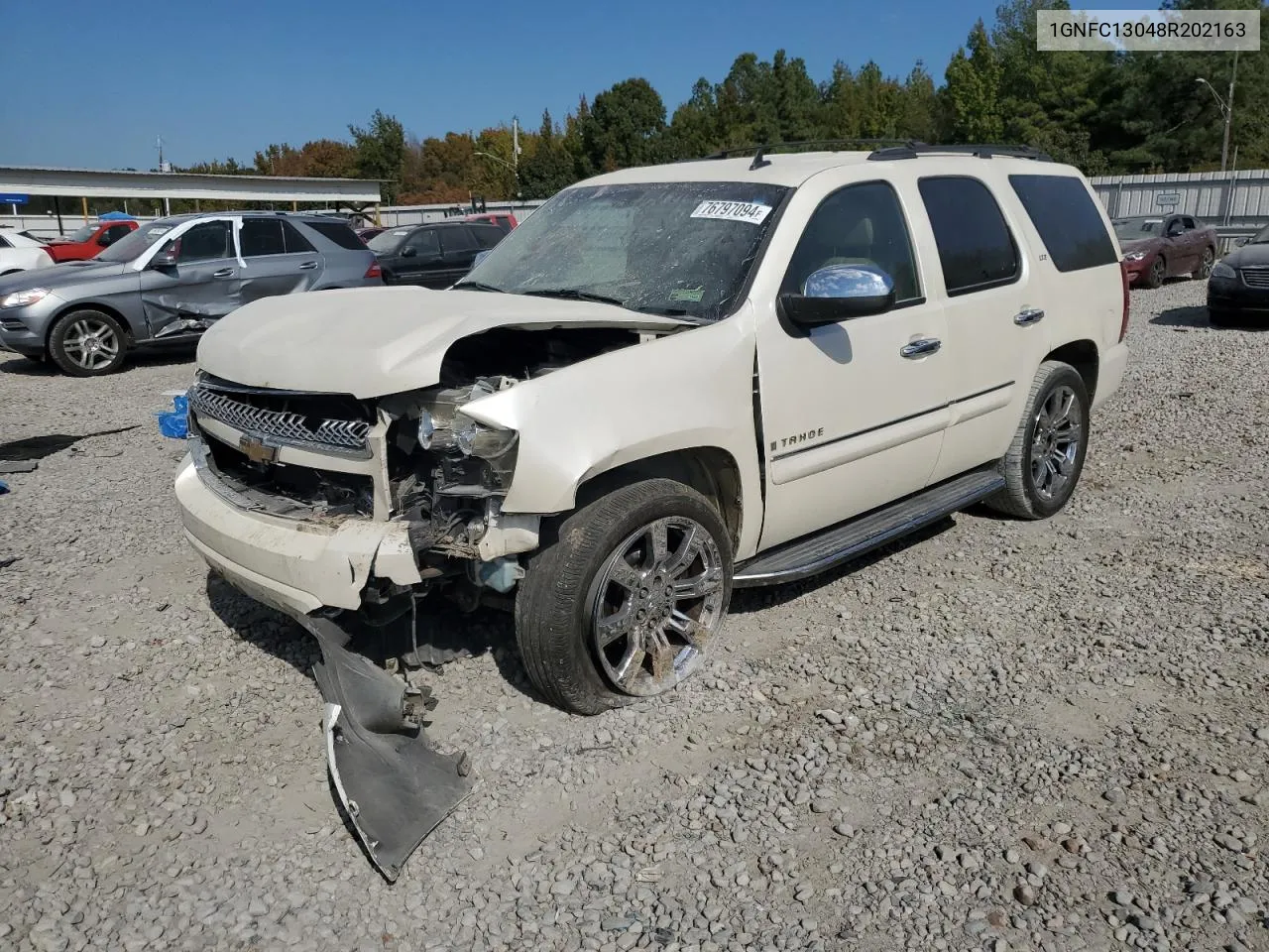 2008 Chevrolet Tahoe C1500 VIN: 1GNFC13048R202163 Lot: 76797094