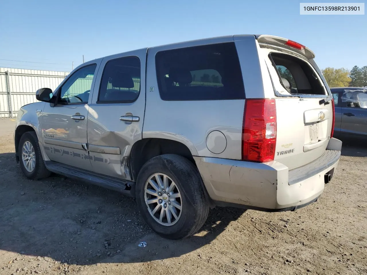 2008 Chevrolet Tahoe C1500 Hybrid VIN: 1GNFC13598R213901 Lot: 77207224