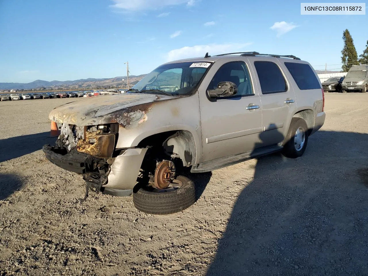 2008 Chevrolet Tahoe C1500 VIN: 1GNFC13C08R115872 Lot: 77219614