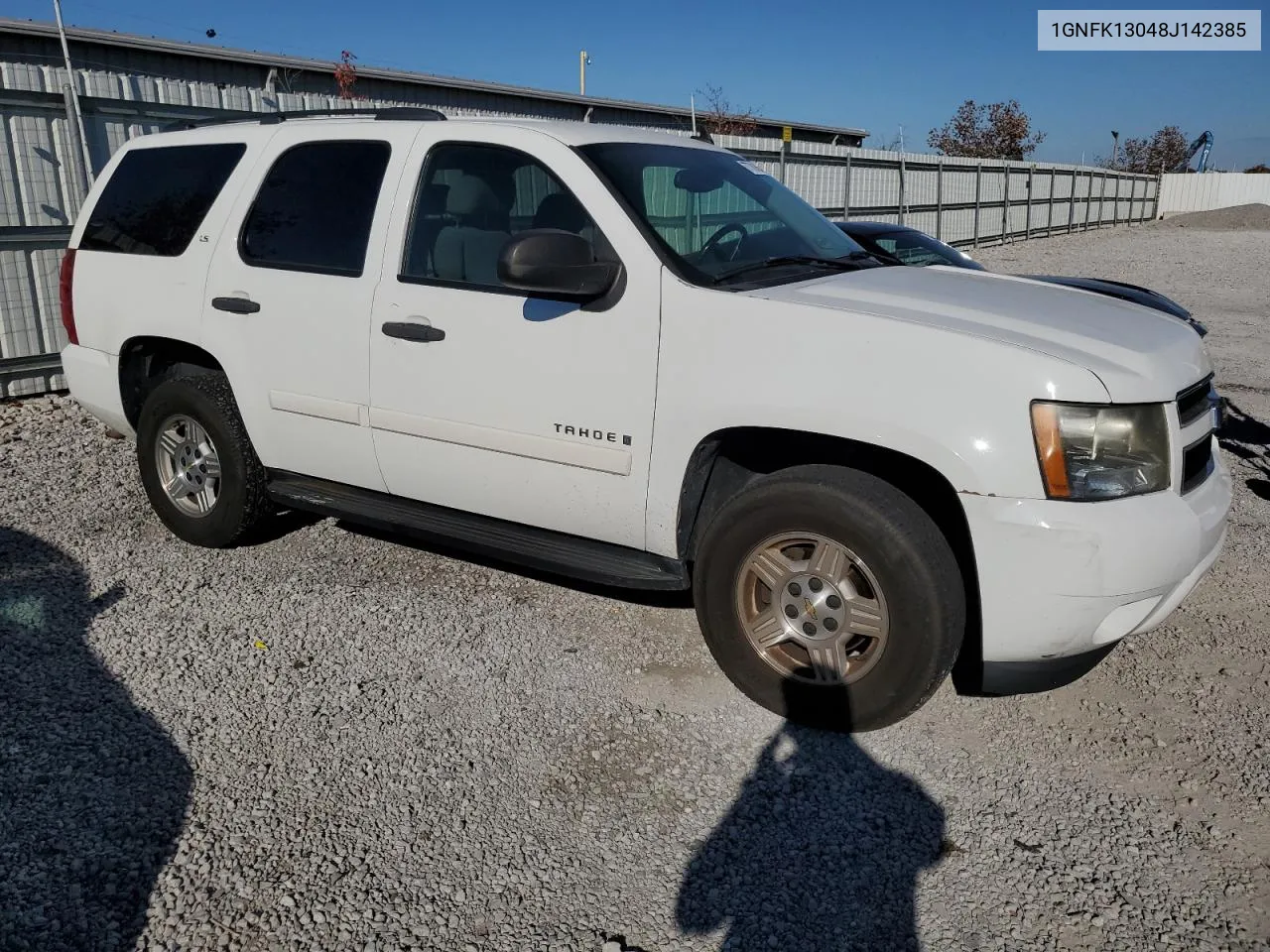 2008 Chevrolet Tahoe K1500 VIN: 1GNFK13048J142385 Lot: 77761684