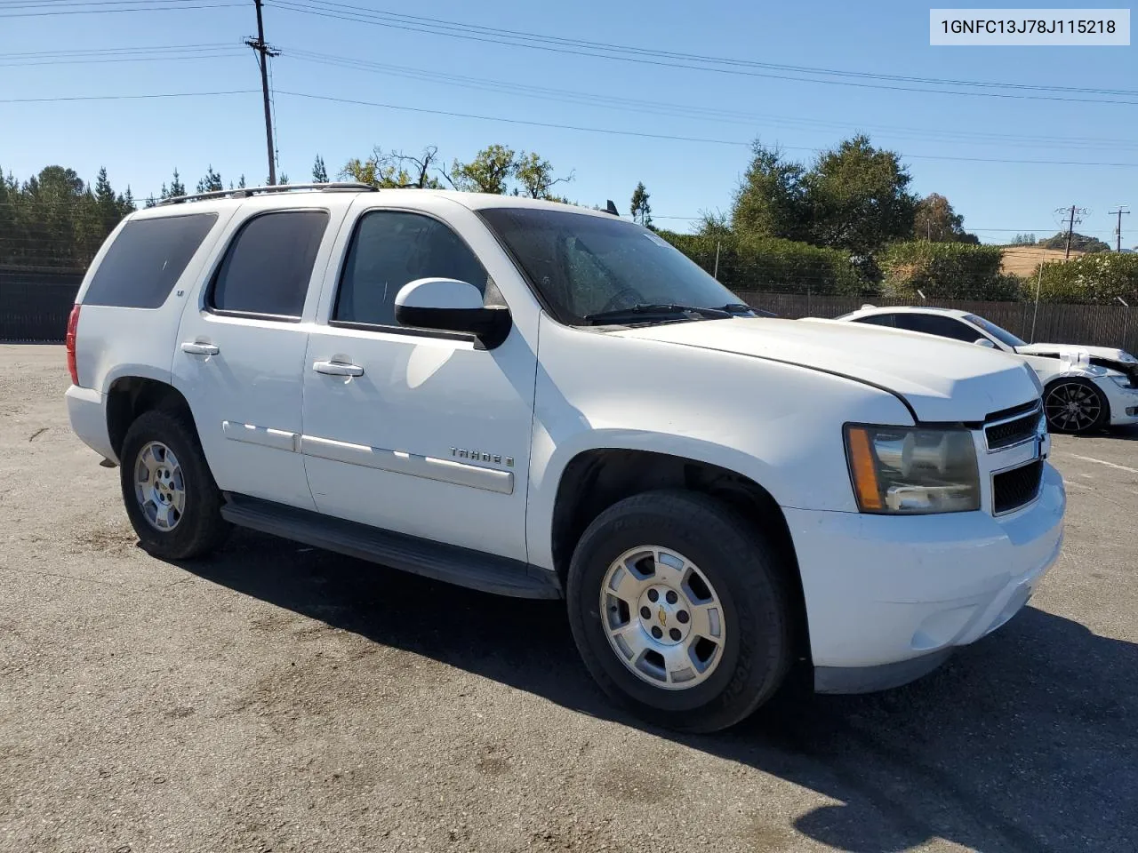 2008 Chevrolet Tahoe C1500 VIN: 1GNFC13J78J115218 Lot: 77819354