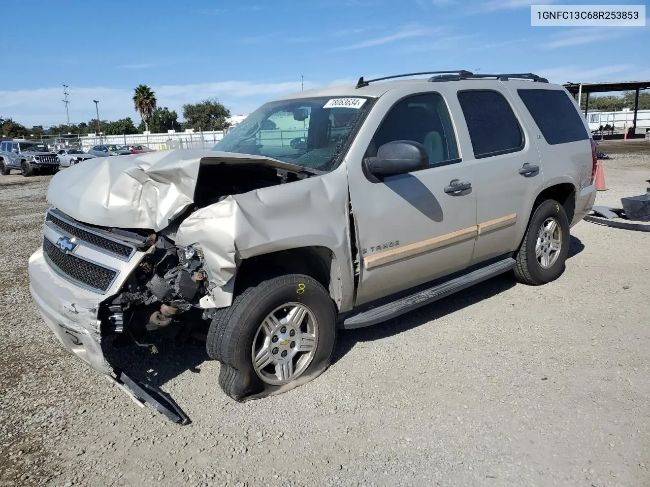 2008 Chevrolet Tahoe C1500 VIN: 1GNFC13C68R253853 Lot: 78063634