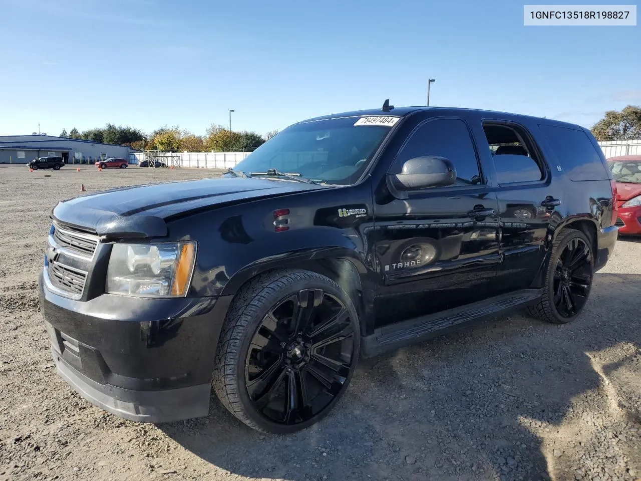 2008 Chevrolet Tahoe C1500 Hybrid VIN: 1GNFC13518R198827 Lot: 78497484