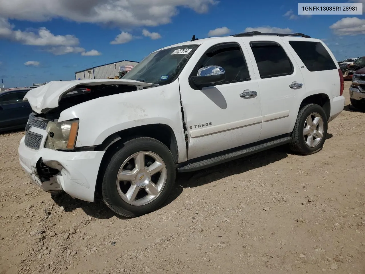 2008 Chevrolet Tahoe K1500 VIN: 1GNFK13038R128981 Lot: 79866914