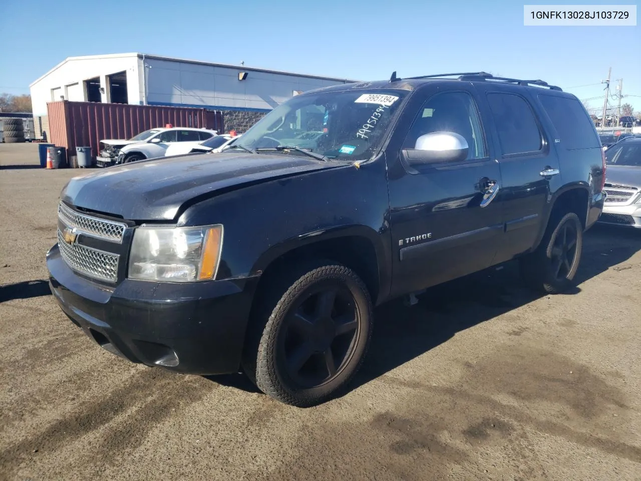 2008 Chevrolet Tahoe K1500 VIN: 1GNFK13028J103729 Lot: 79951394