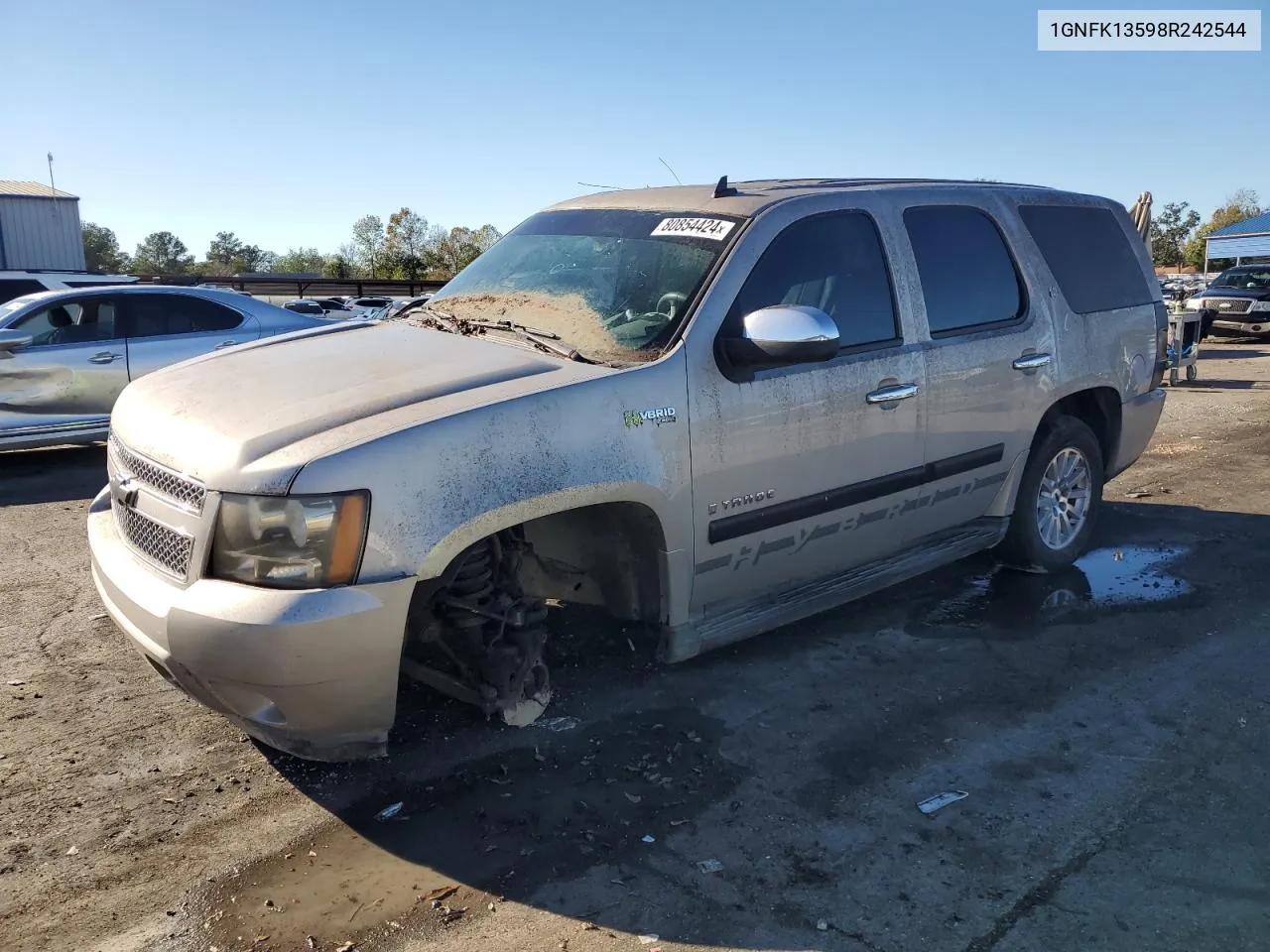 2008 Chevrolet Tahoe K1500 Hybrid VIN: 1GNFK13598R242544 Lot: 80854424