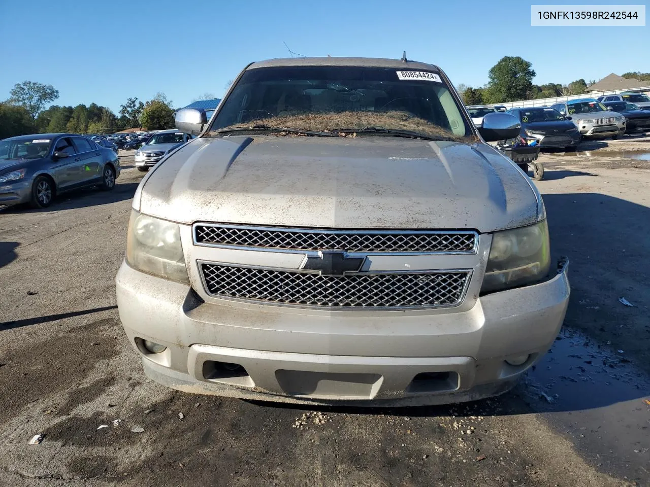 2008 Chevrolet Tahoe K1500 Hybrid VIN: 1GNFK13598R242544 Lot: 80854424