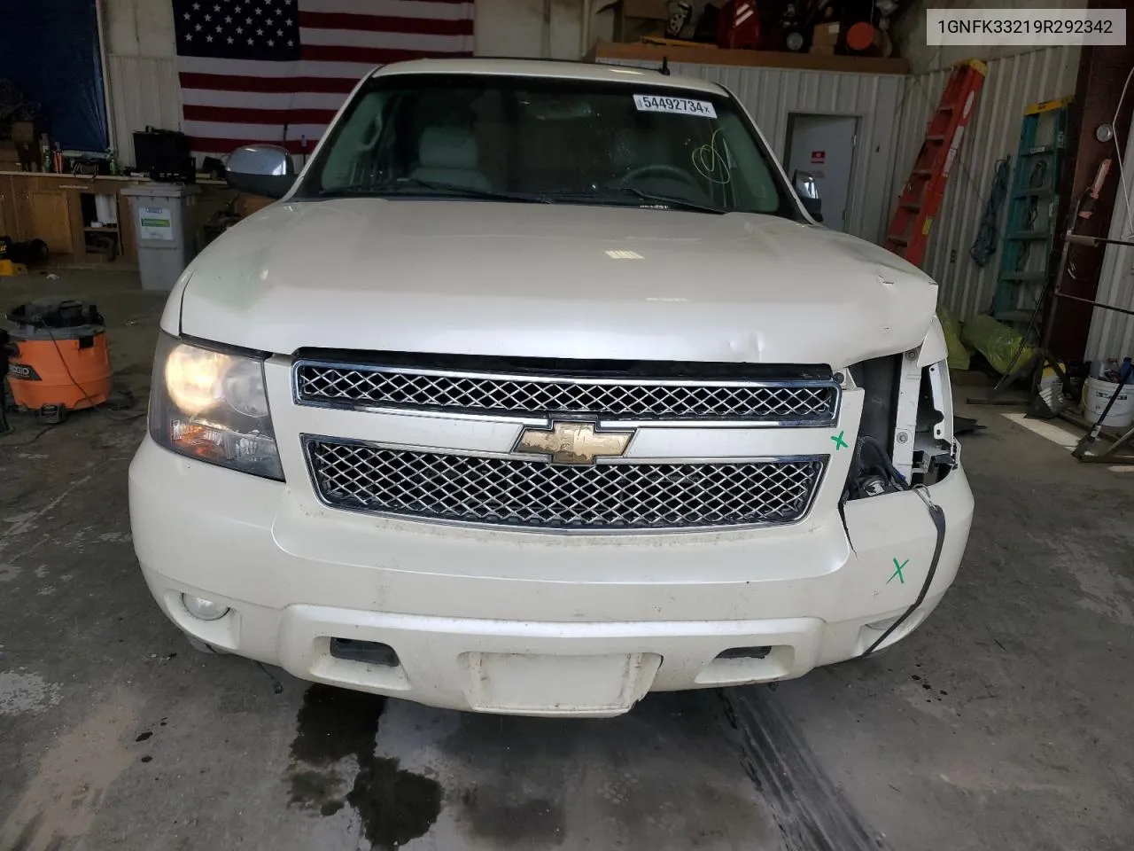 2009 Chevrolet Tahoe K1500 Ltz VIN: 1GNFK33219R292342 Lot: 54492734