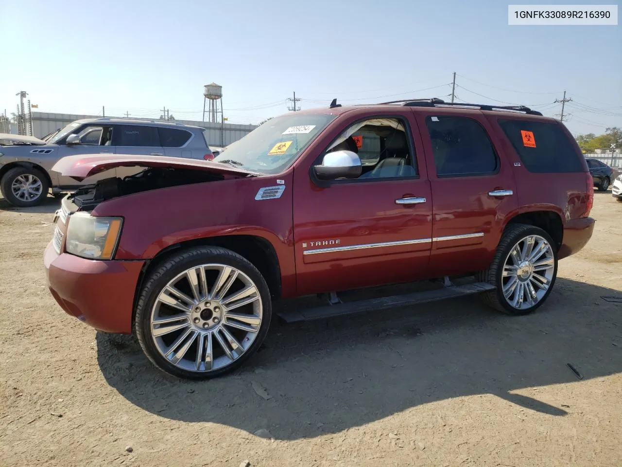 2009 Chevrolet Tahoe K1500 Ltz VIN: 1GNFK33089R216390 Lot: 72059254