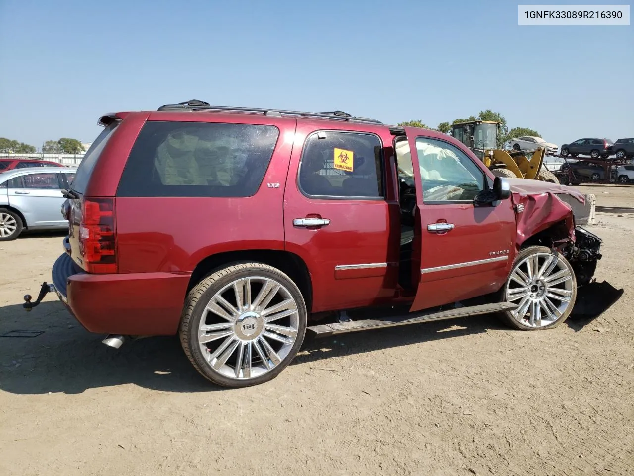 2009 Chevrolet Tahoe K1500 Ltz VIN: 1GNFK33089R216390 Lot: 72059254