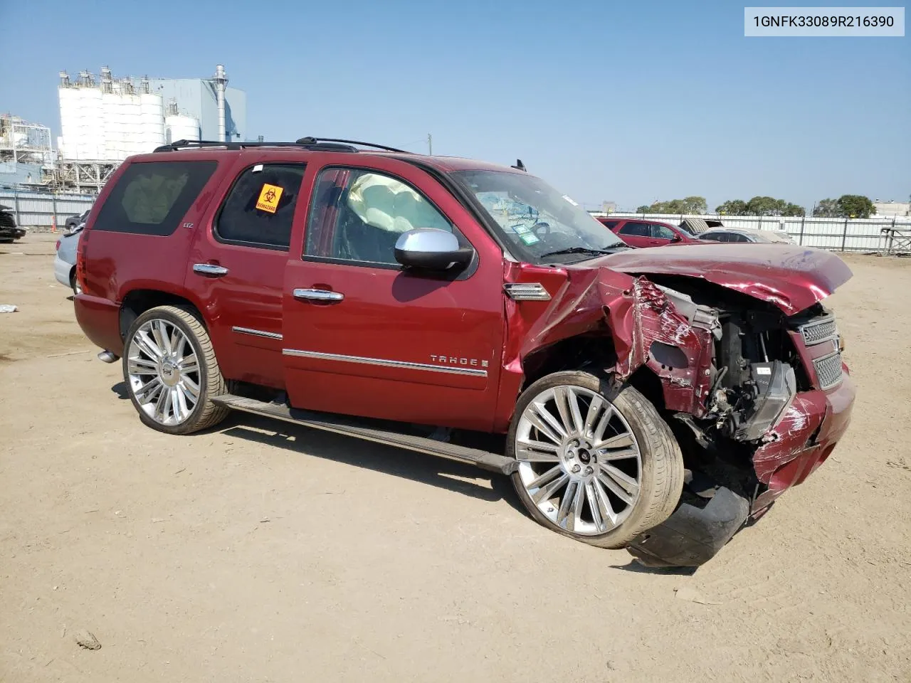 2009 Chevrolet Tahoe K1500 Ltz VIN: 1GNFK33089R216390 Lot: 72059254