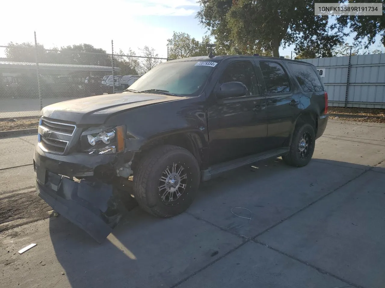 2009 Chevrolet Tahoe Hybrid VIN: 1GNFK13589R191734 Lot: 72079334