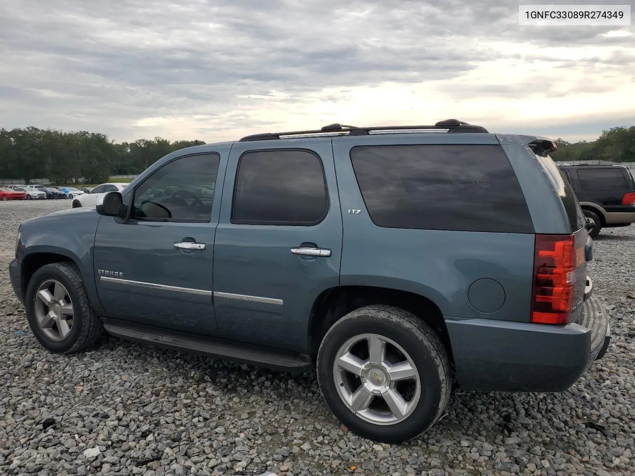 2009 Chevrolet Tahoe C1500 Ltz VIN: 1GNFC33089R274349 Lot: 73955824