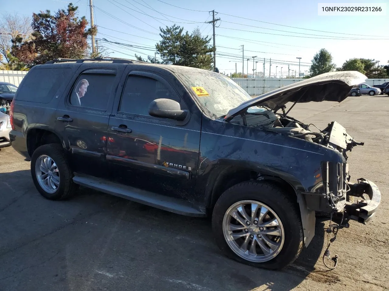 2009 Chevrolet Tahoe K1500 Lt VIN: 1GNFK23029R231266 Lot: 74192744