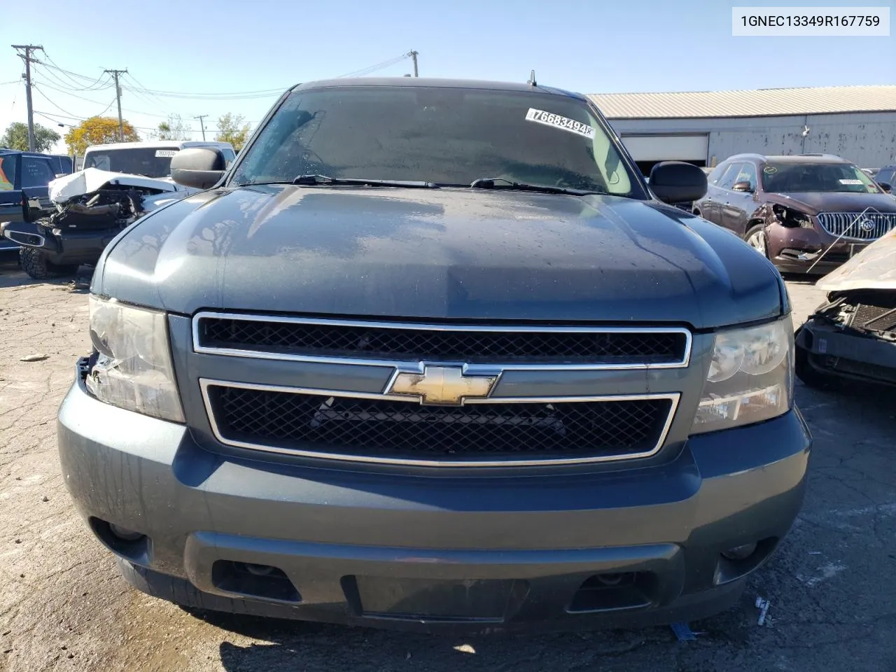 2009 Chevrolet Tahoe C1500 Ls VIN: 1GNEC13349R167759 Lot: 76683494