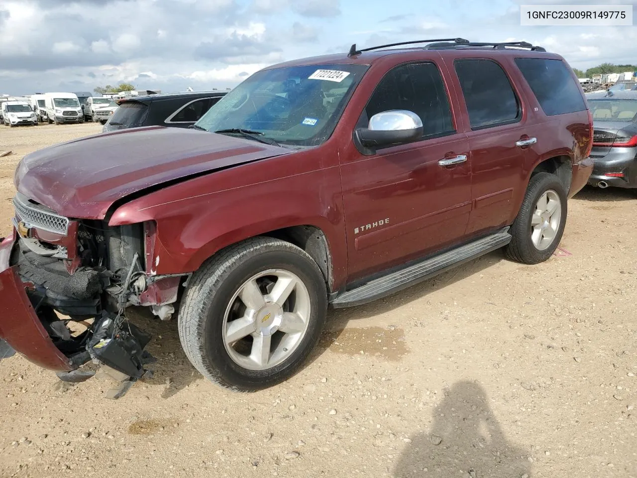 2009 Chevrolet Tahoe C1500 Lt VIN: 1GNFC23009R149775 Lot: 77221224