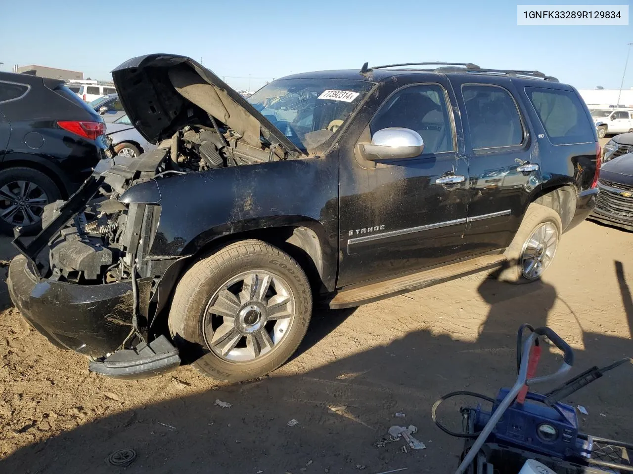 2009 Chevrolet Tahoe K1500 Ltz VIN: 1GNFK33289R129834 Lot: 77392314