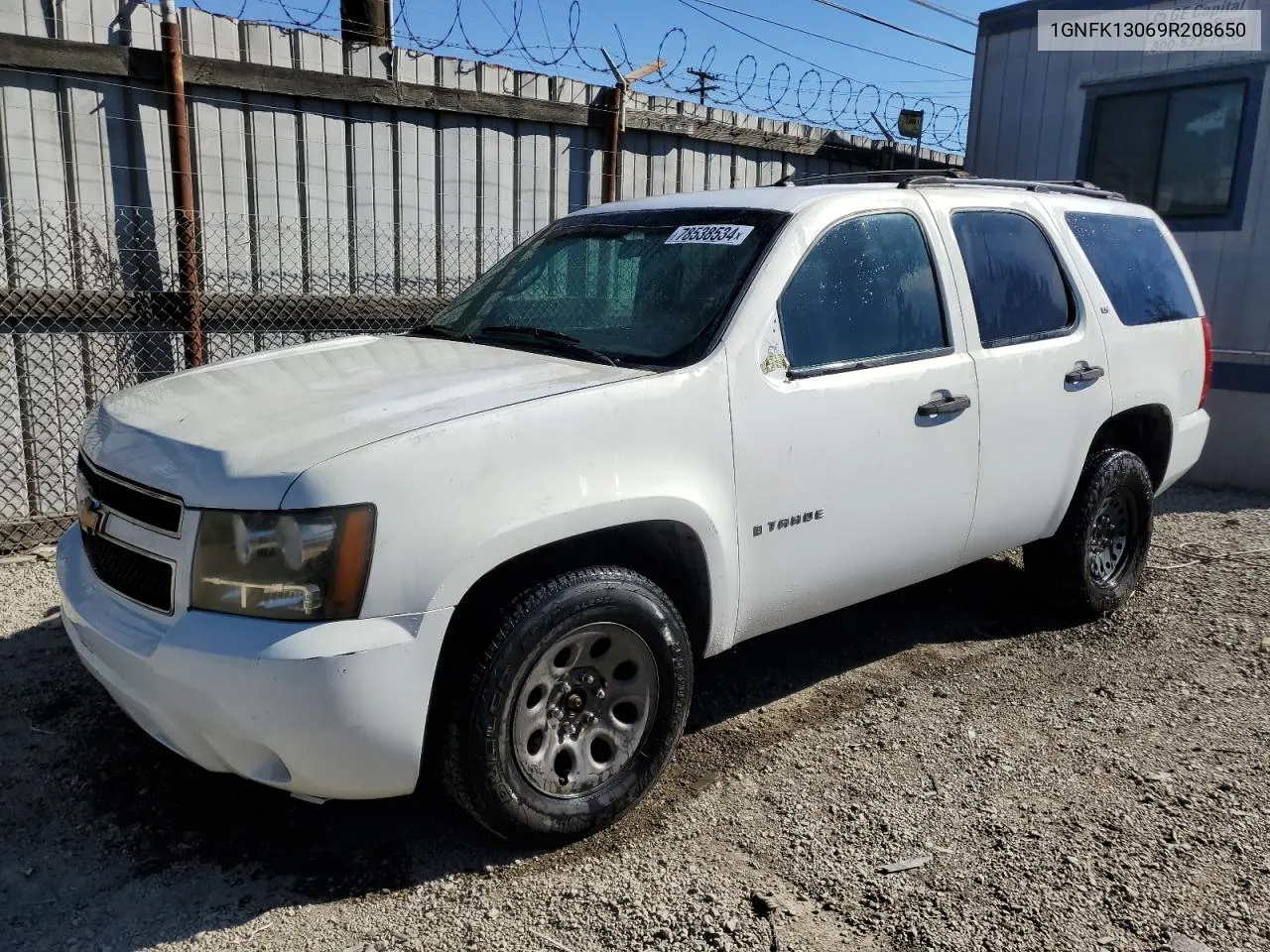 2009 Chevrolet Tahoe K1500 Ls VIN: 1GNFK13069R208650 Lot: 78538534