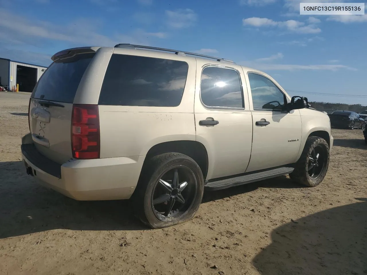 2009 Chevrolet Tahoe C1500 Ls VIN: 1GNFC13C19R155136 Lot: 79839624