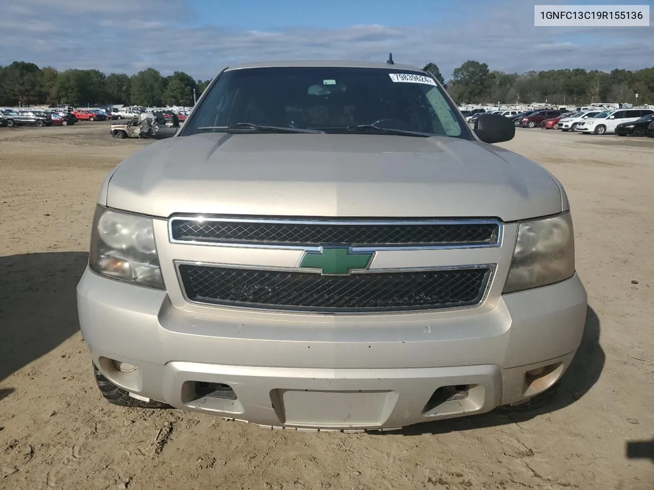 2009 Chevrolet Tahoe C1500 Ls VIN: 1GNFC13C19R155136 Lot: 79839624