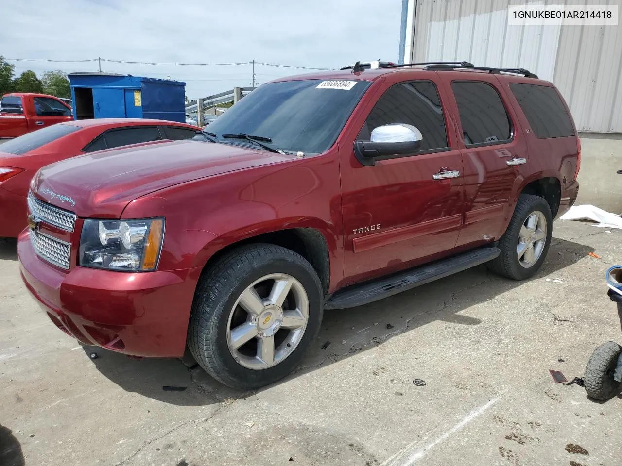 2010 Chevrolet Tahoe K1500 Lt VIN: 1GNUKBE01AR214418 Lot: 69606894