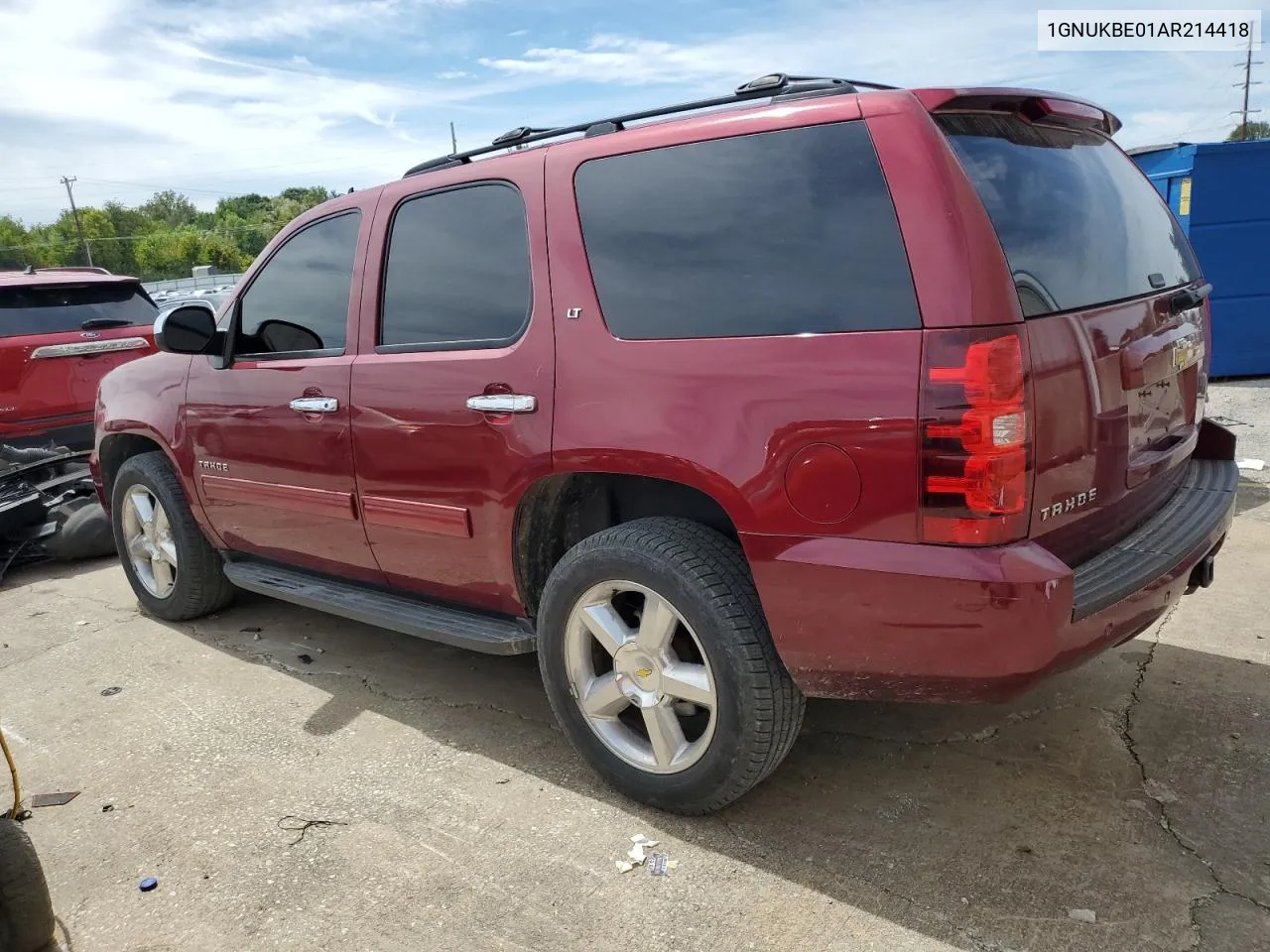 2010 Chevrolet Tahoe K1500 Lt VIN: 1GNUKBE01AR214418 Lot: 69606894