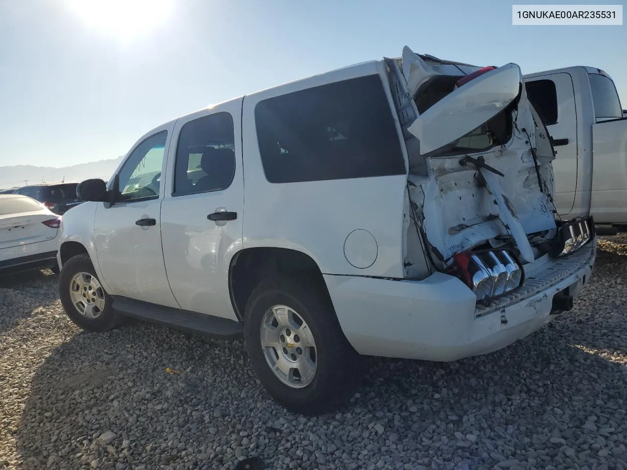 2010 Chevrolet Tahoe K1500 Ls VIN: 1GNUKAE00AR235531 Lot: 72624704