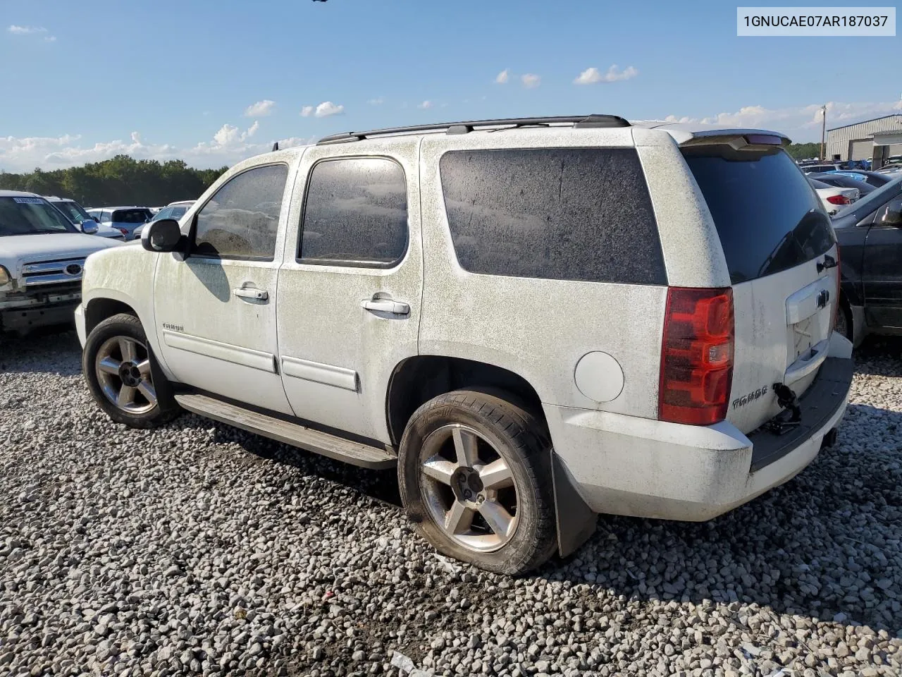 1GNUCAE07AR187037 2010 Chevrolet Tahoe C1500 Ls